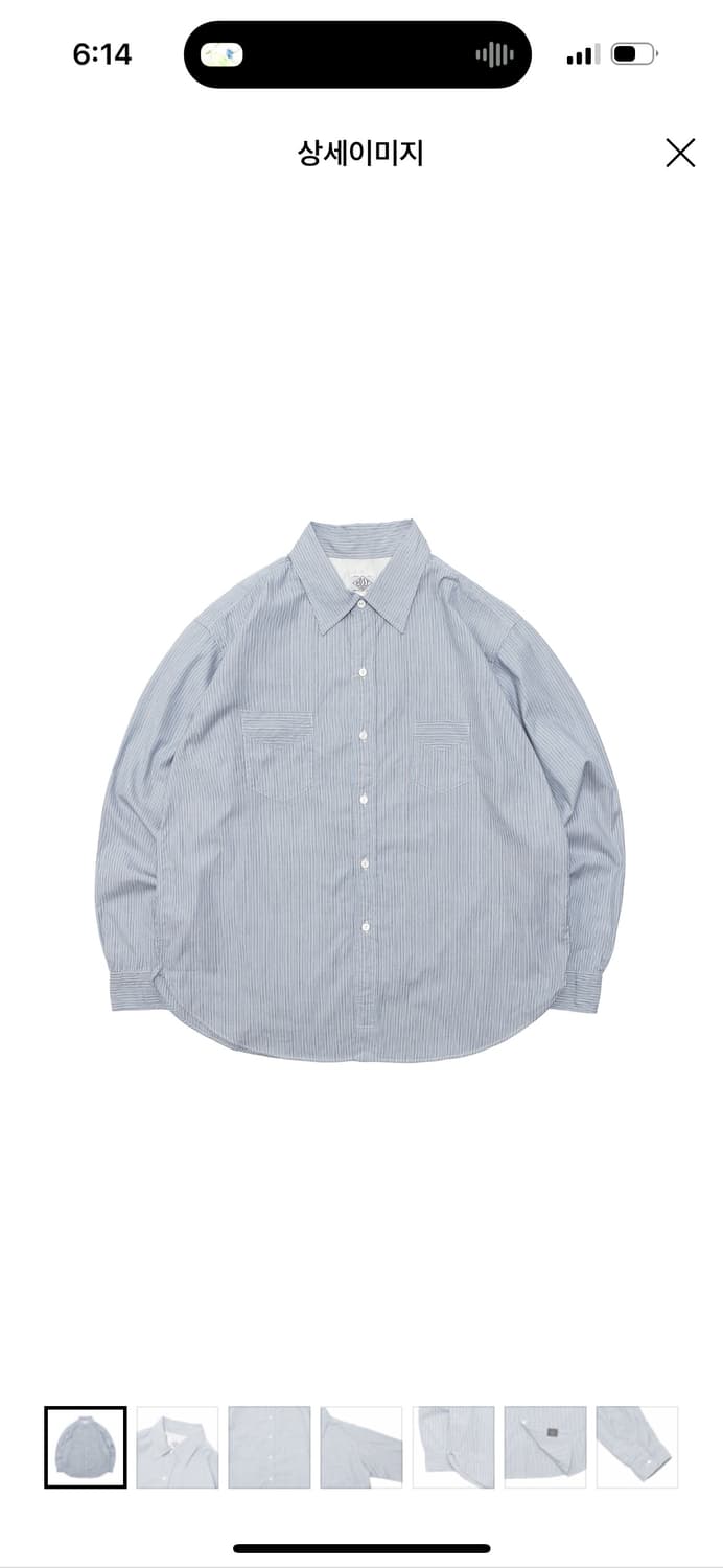 택포) 포스트오버롤즈 NEUTRON-C 깃털 샴브레이 스트라이프 L 판매 상품이미지1