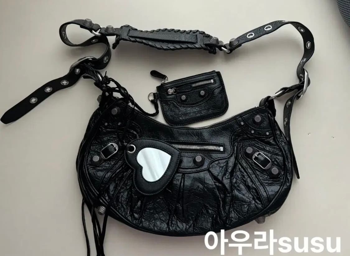 (새상품급) 발렌시아가 르 카골 램스킨 스몰S +하트거울 +지갑 상품이미지2