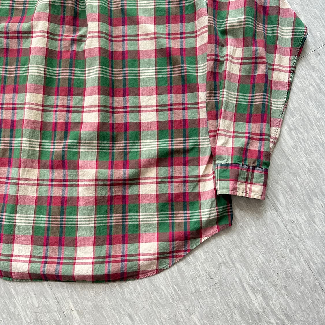 90s 폴로 랄프로렌 체크 셔츠 L사이즈 상품이미지7