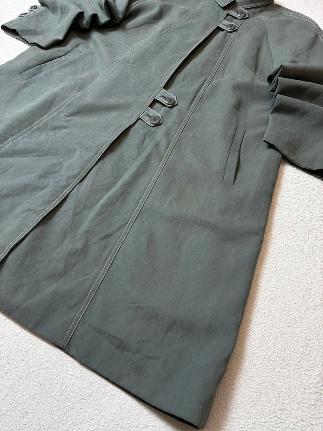 파라비온 00's 도쿄 버튼 롱 트렌치 코트 PN7524 상품이미지3