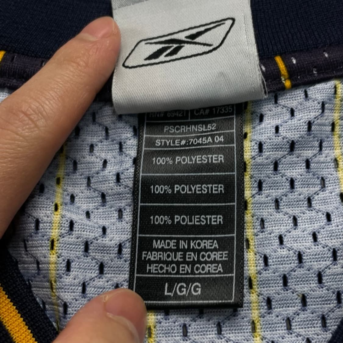 100 리복 NBA 샤킬오닐 인디애나 페이서스 유니폼 상품이미지4