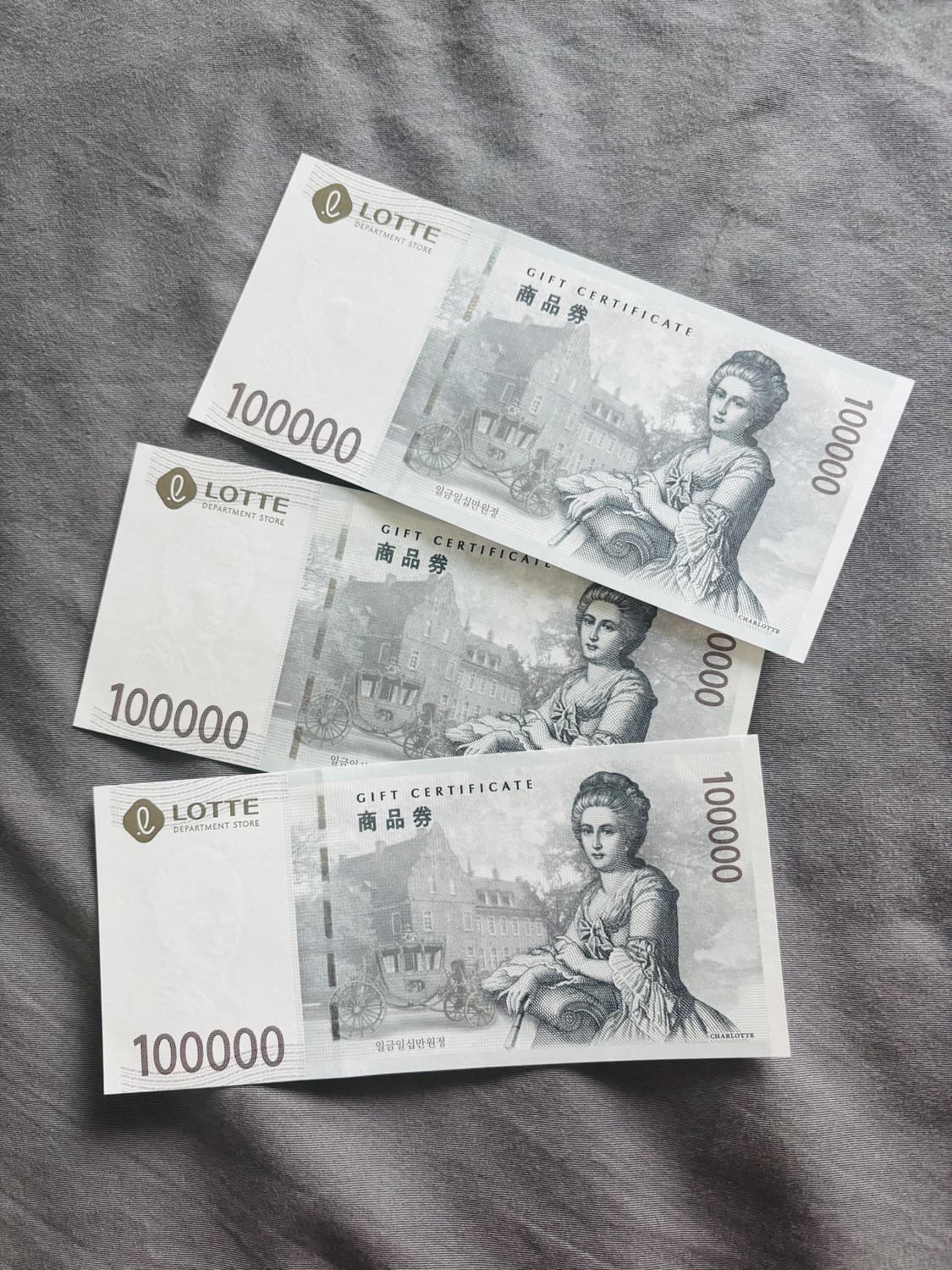 롯데백화점 10만원 상품권*3 상품이미지1