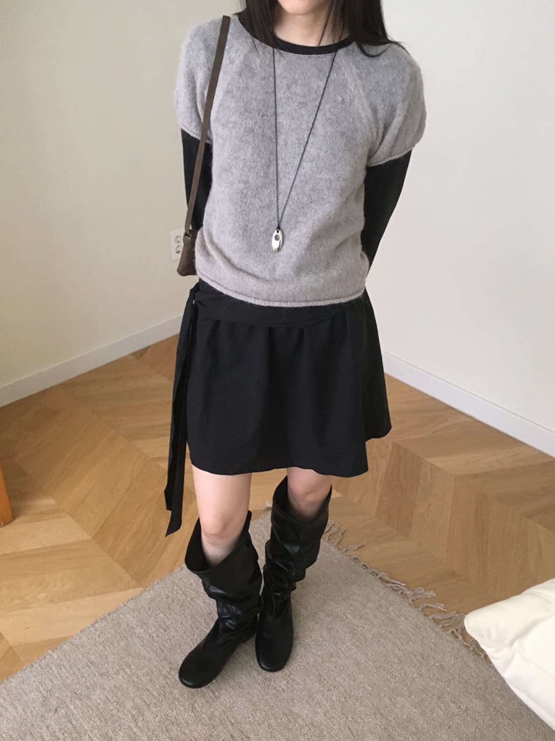 미엔느 mienne 소프트 하이 플랫 롱부츠 상품이미지9