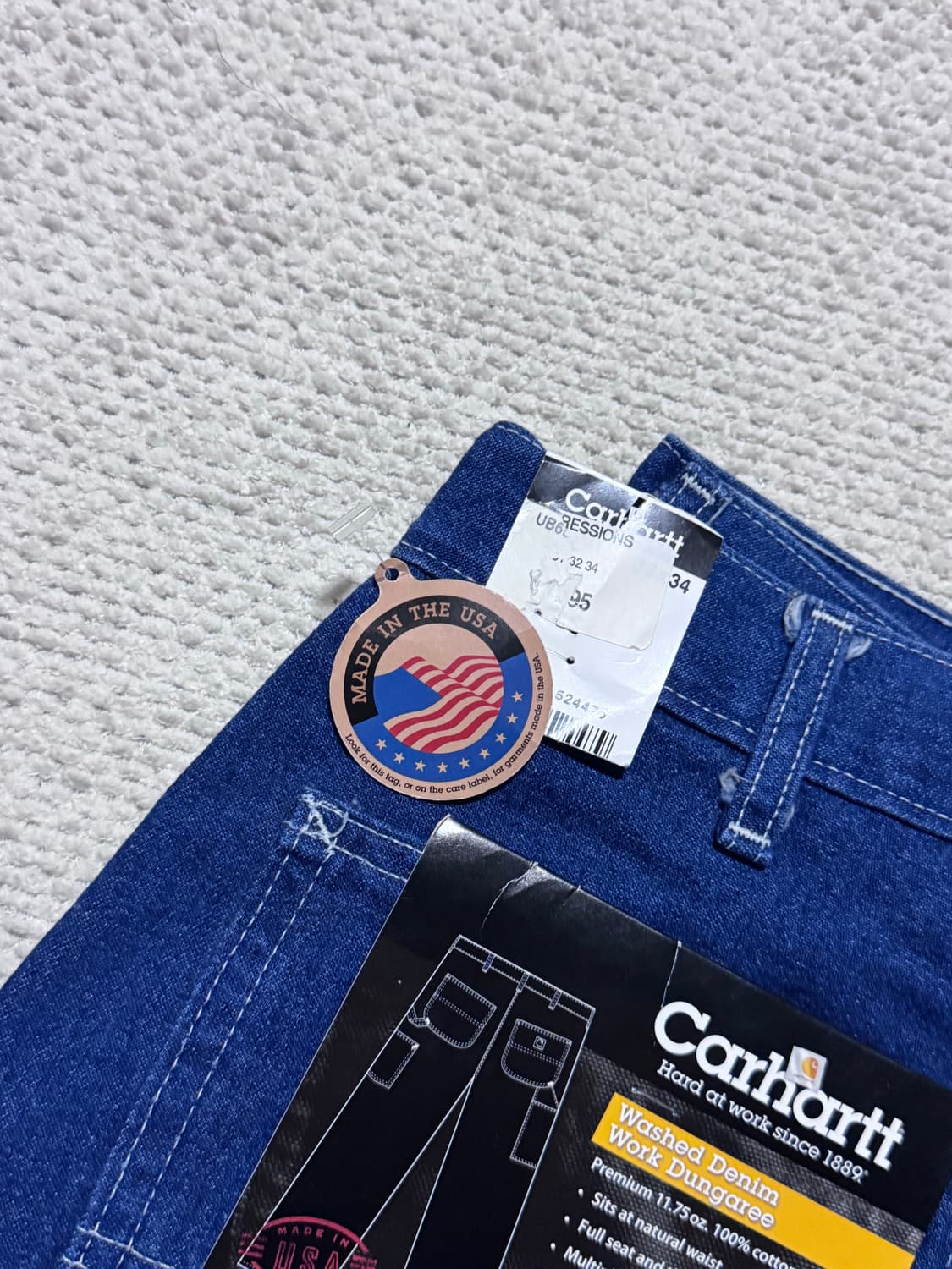00s USA 칼하트 Carhartt 워크 데님 팬츠 W32 상품이미지3