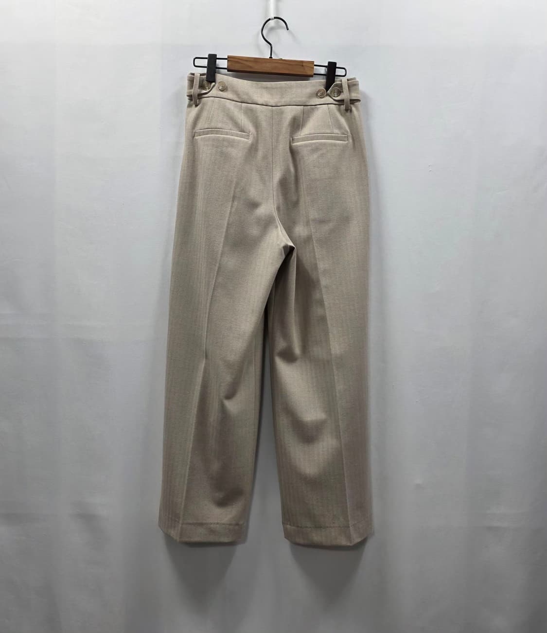 1153 JW 제이슨우 베이지 와이드 슬랙스 55 여성 정장 팬츠 상품이미지2