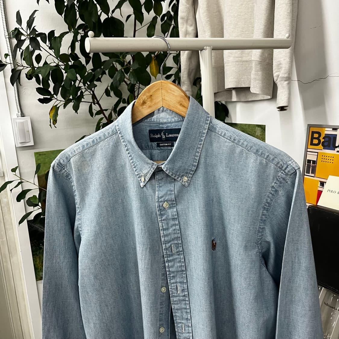 폴로랄프로렌 버튼다운 샴브레이 셔츠 XL 상품이미지2