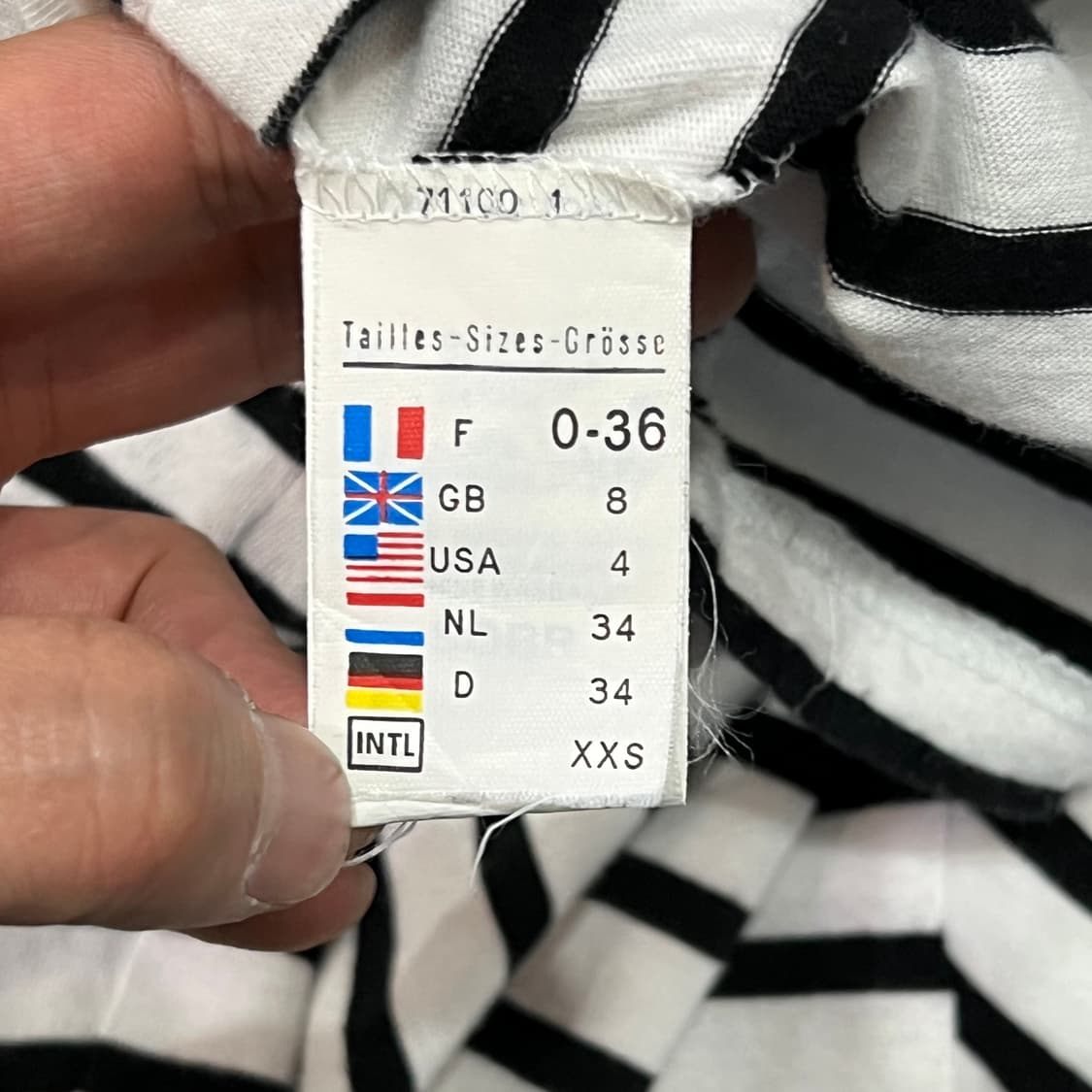  세인트 제임스 스트라이프 U넥 티셔츠 y16159 상품이미지7