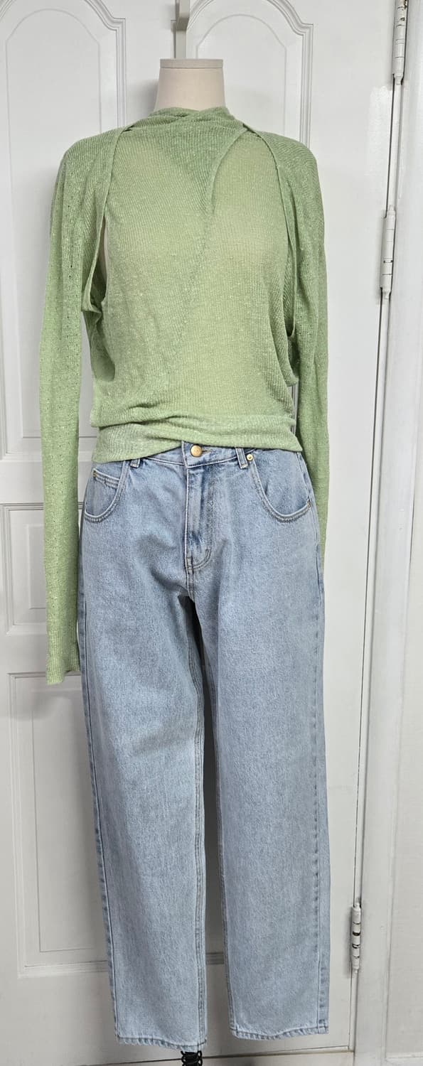 앤더슨벨 레이어드니트/더바넷 브라이튼데님 팬츠 상품이미지2