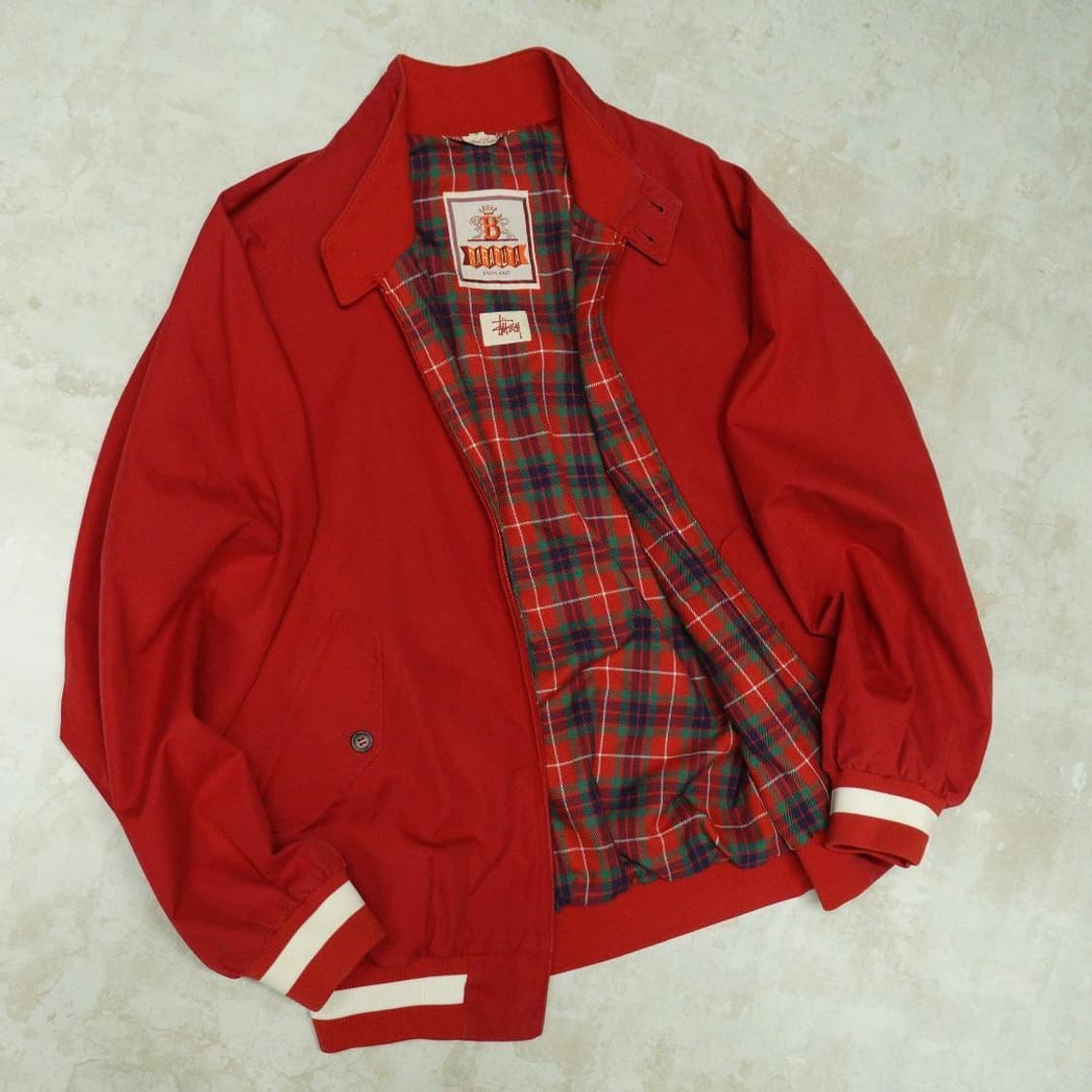 [L] 스투시 x 바라쿠타 g9 해링턴 자켓 상품이미지1