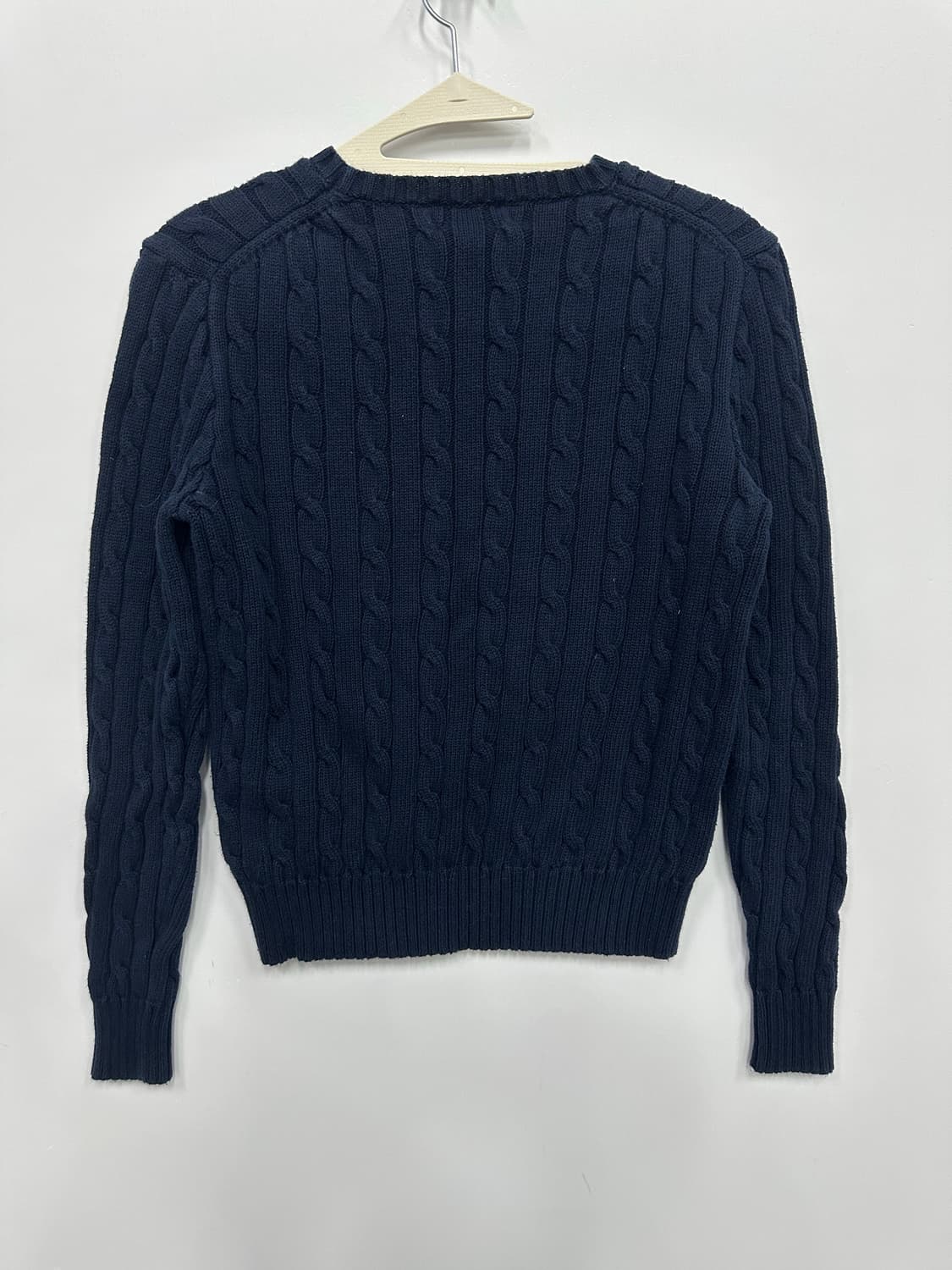 폴로 네이비 꽈배기 니트  상품이미지5