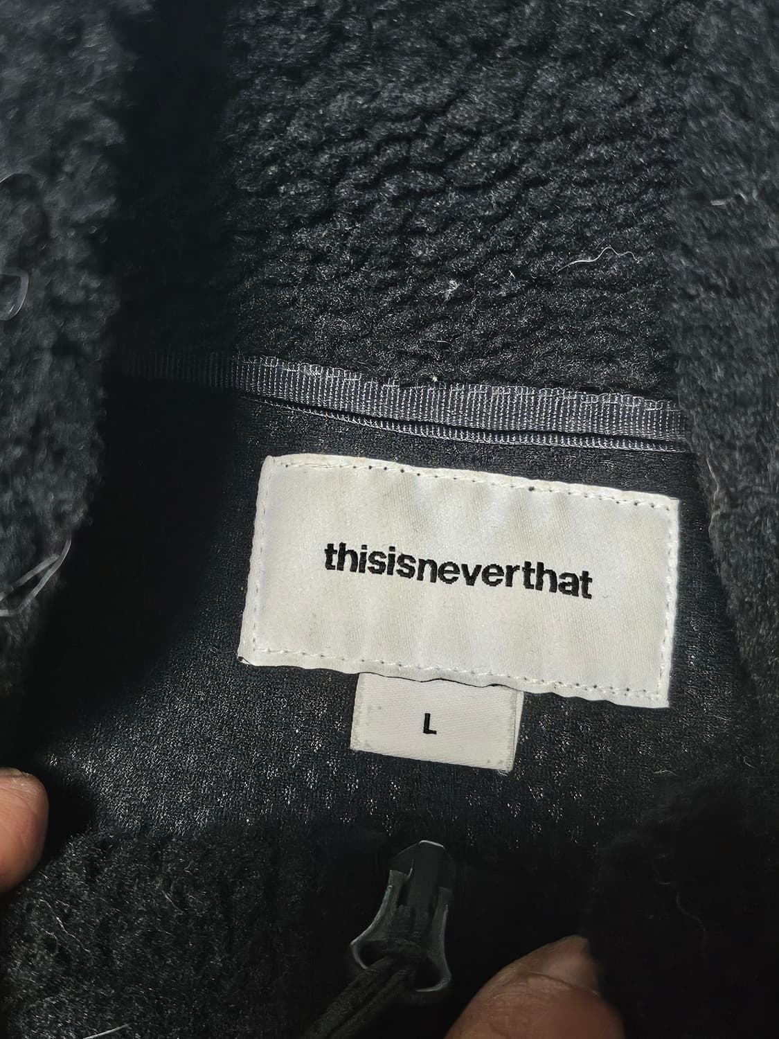 디스이즈네버댓 플리스 블랙 L 상품이미지7