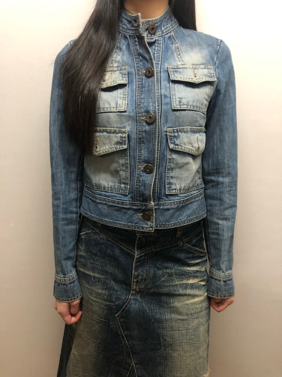 빈티지 데님 포켓 자켓 상품이미지5