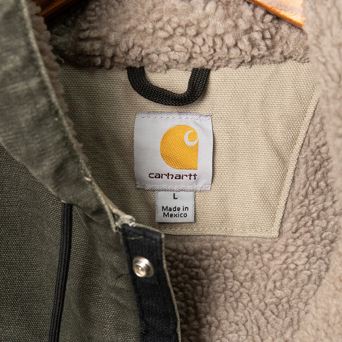 [113] 칼하트 J284 MOS 샌드스톤 쉐르파 라이닝 워크자켓  상품이미지8