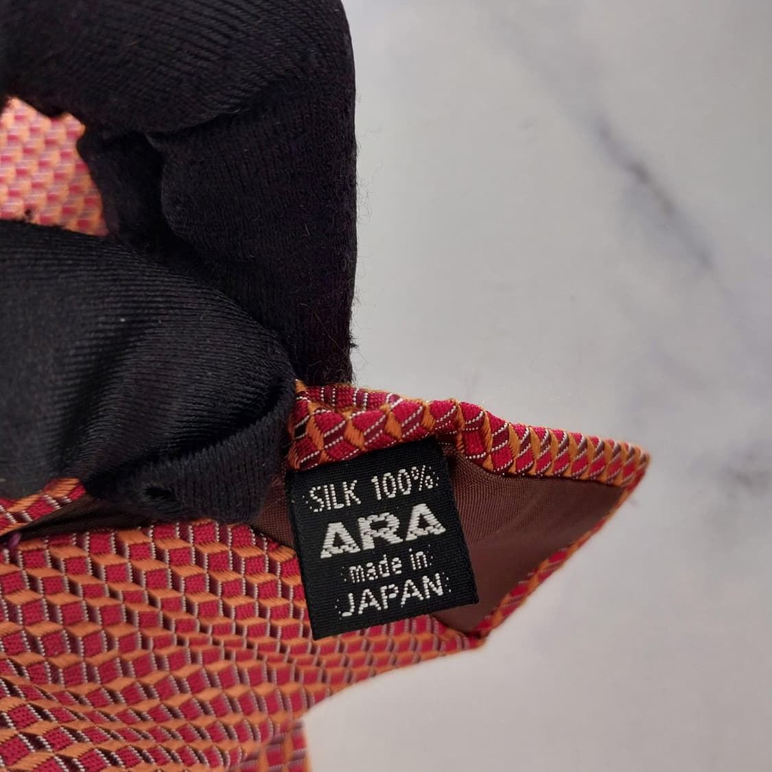 폴스튜어트 실크 오렌지 자카드 넥타이 8.3cm A등급 K1316
 상품이미지10