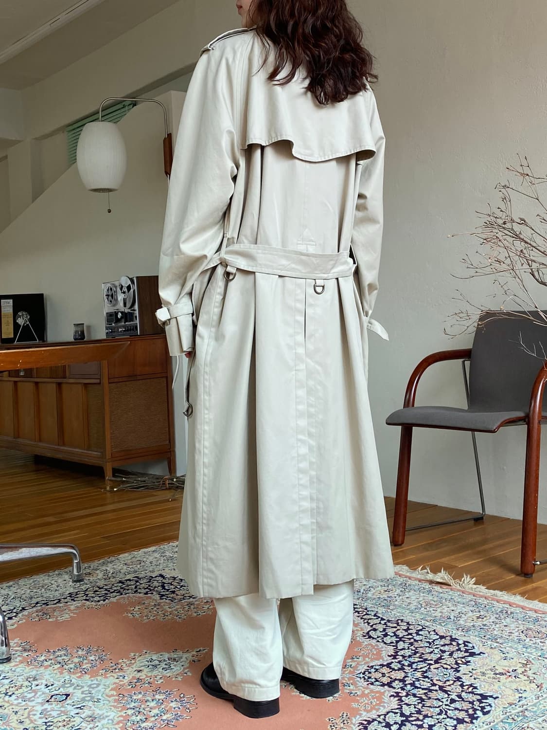 빈티지 버버리 더블 트렌치 코트 (베이지) 상품이미지3