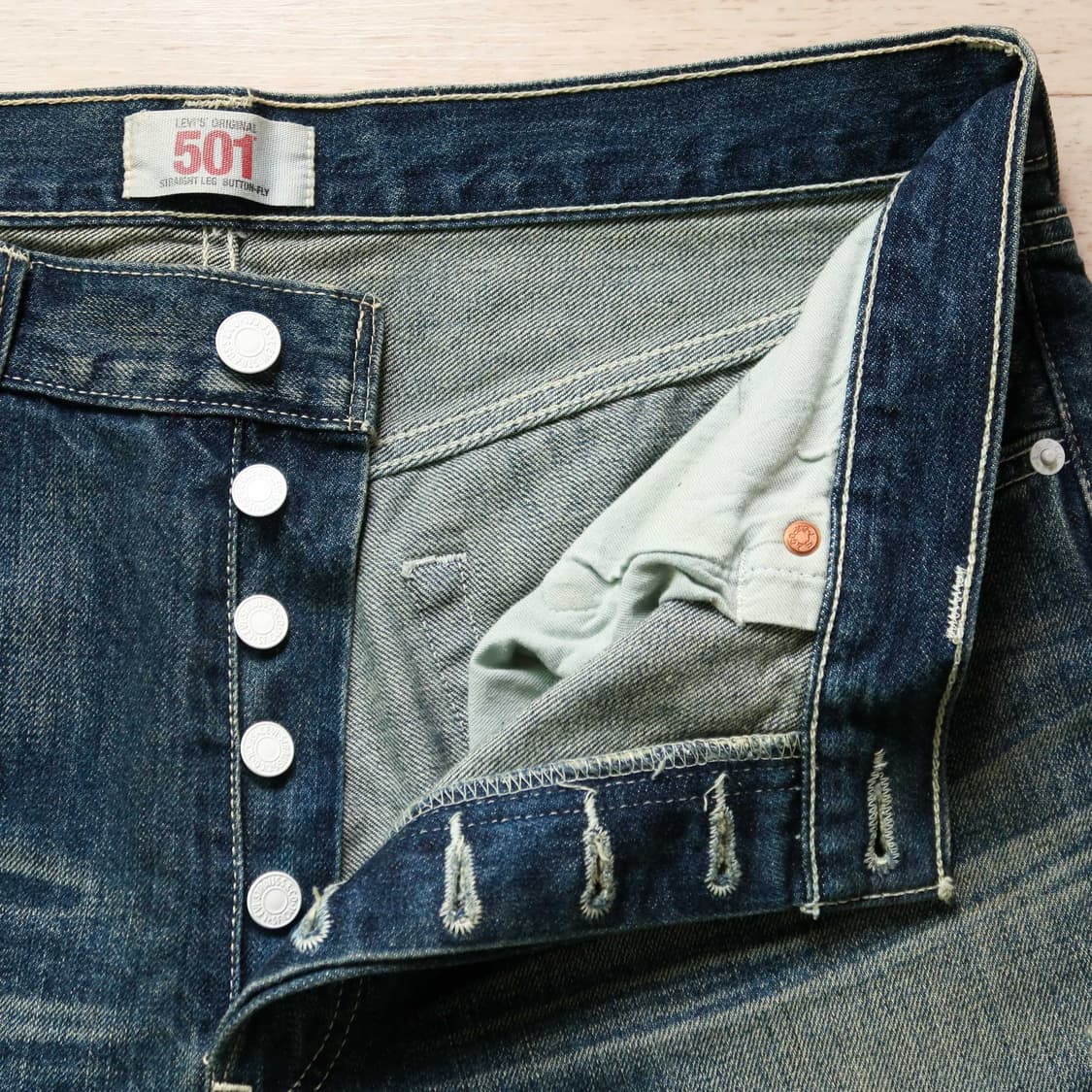 빈티지 리바이스 501 irregular 데님 팬츠 상품이미지7