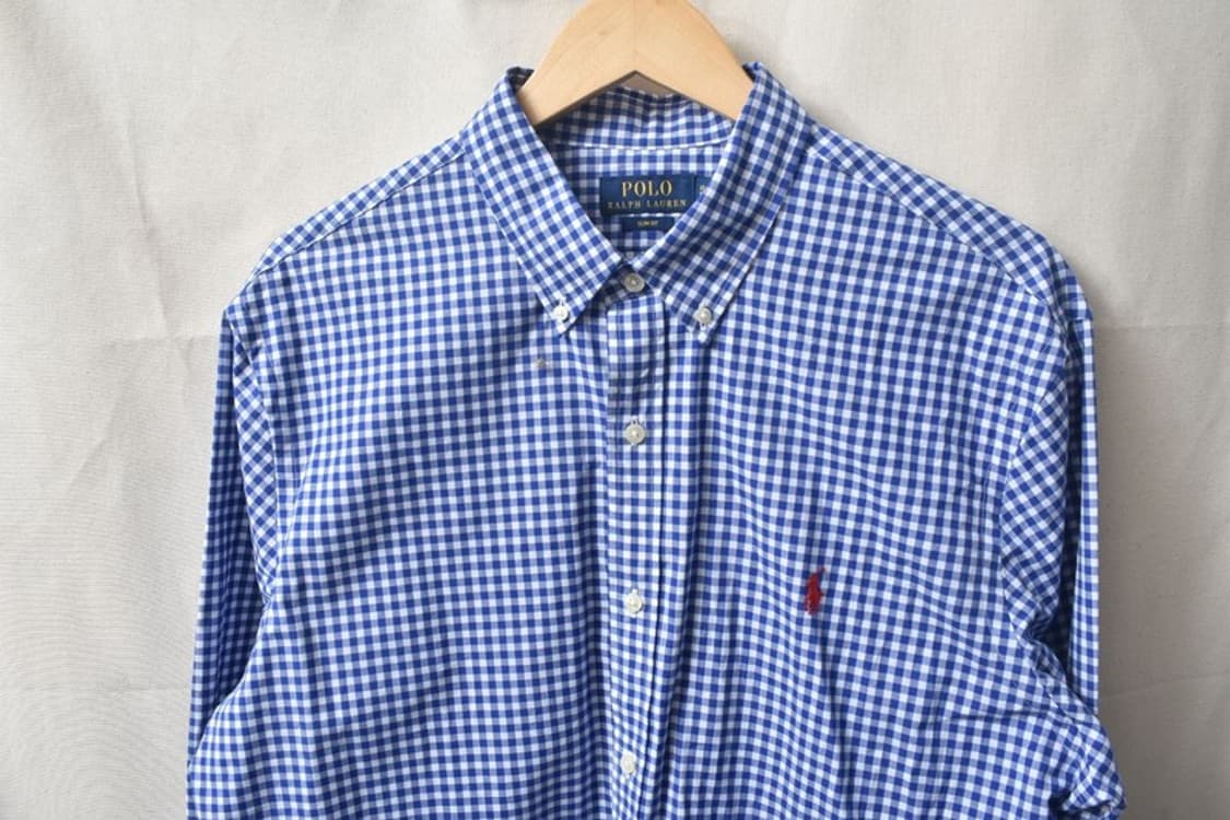 폴로 랄프로렌 큐알 체크 셔츠 XL M0150 상품이미지3