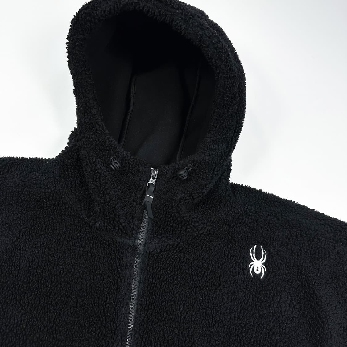 스파이더 블랙 풀오버 후리스 후드집업 (XXL) 상품이미지3