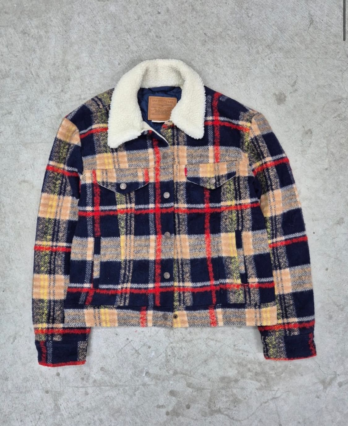 LEVI'S, SHERPA PLAID TRUCKER (S) FOR WOM 상품이미지3