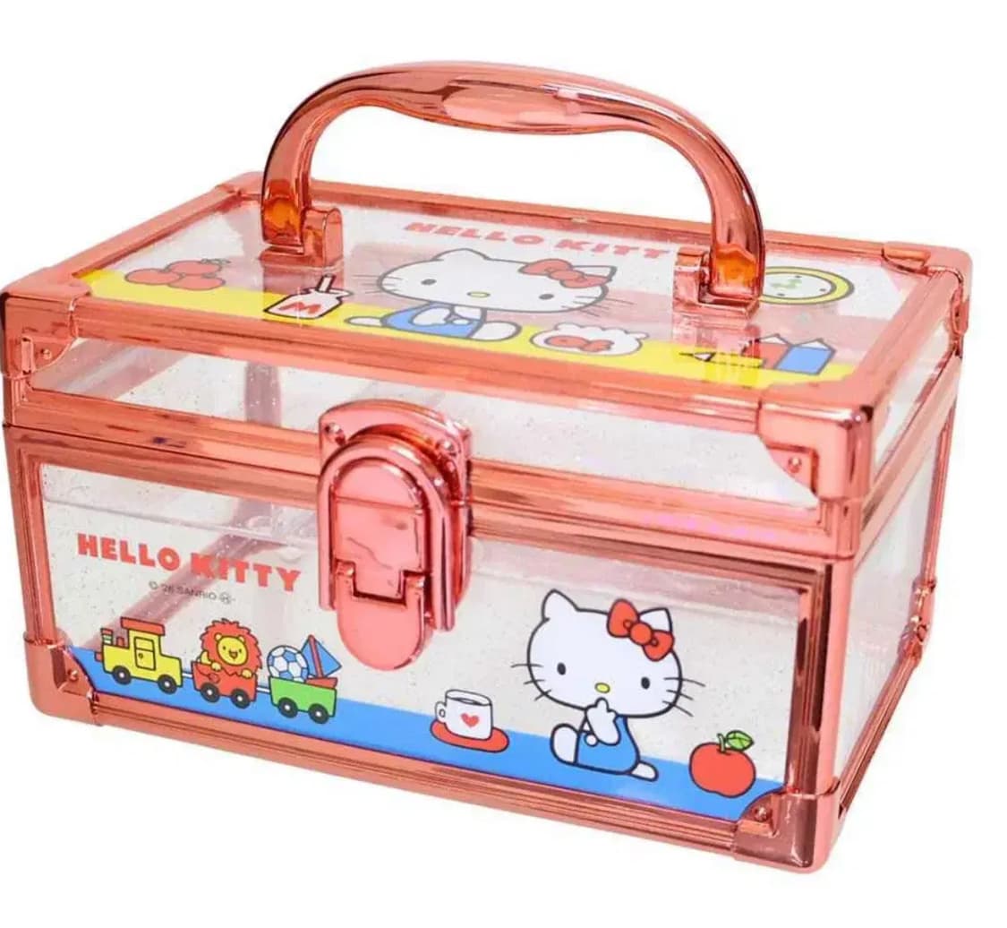 산리오 레드 헬로키티 버니티 케이스 보관함 정리함 수납함(새상품) 상품이미지1