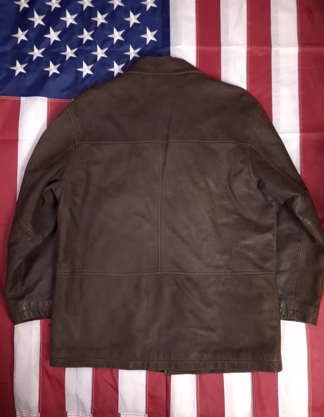 오리지날 90's Lee 리 리얼레더 브라운 자켓 상품이미지8