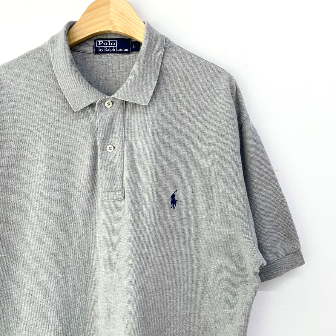 폴로 기본 포니 그레이 PK티 상품이미지6