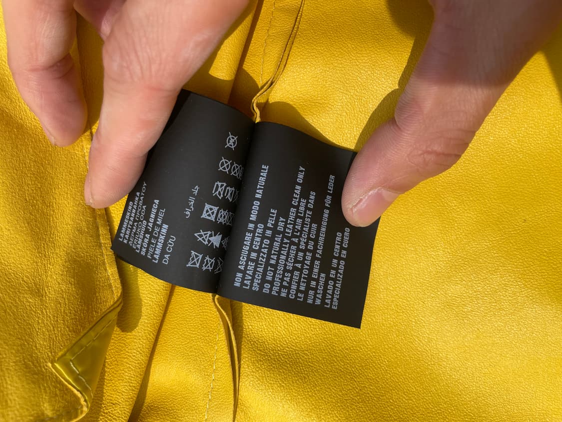 프라다 sunny yellow nappa leather jacket 상품이미지9