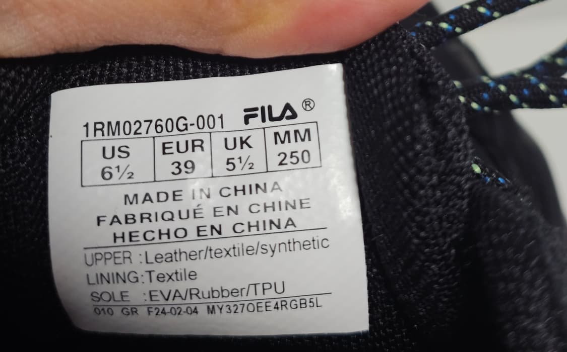 휠라  올블랙  운동화 250 상품이미지5