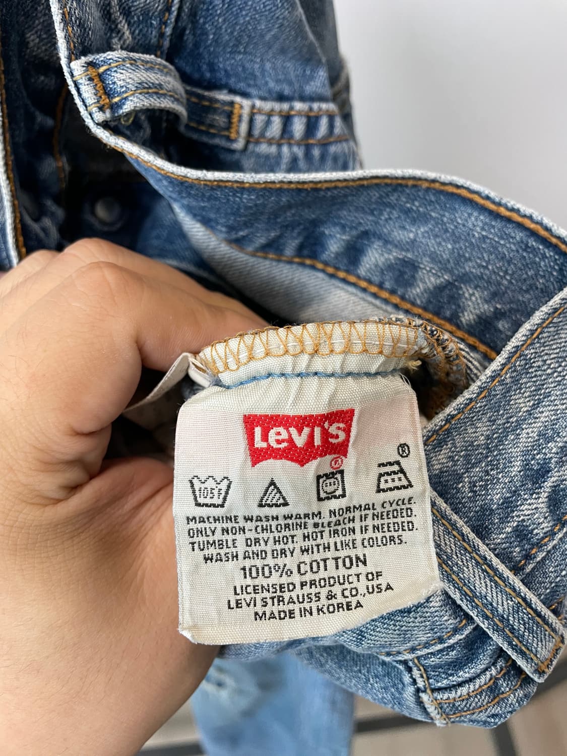 (32~33) Levis501 리바이스501 워싱 데님팬츠 상품이미지7