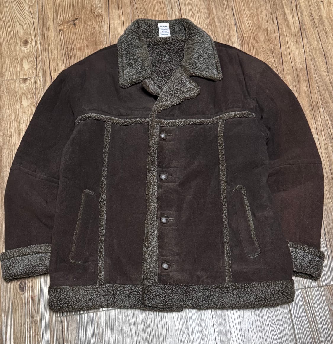 701 다크 브라운 쉐르파 무스탕 자켓 상품이미지2