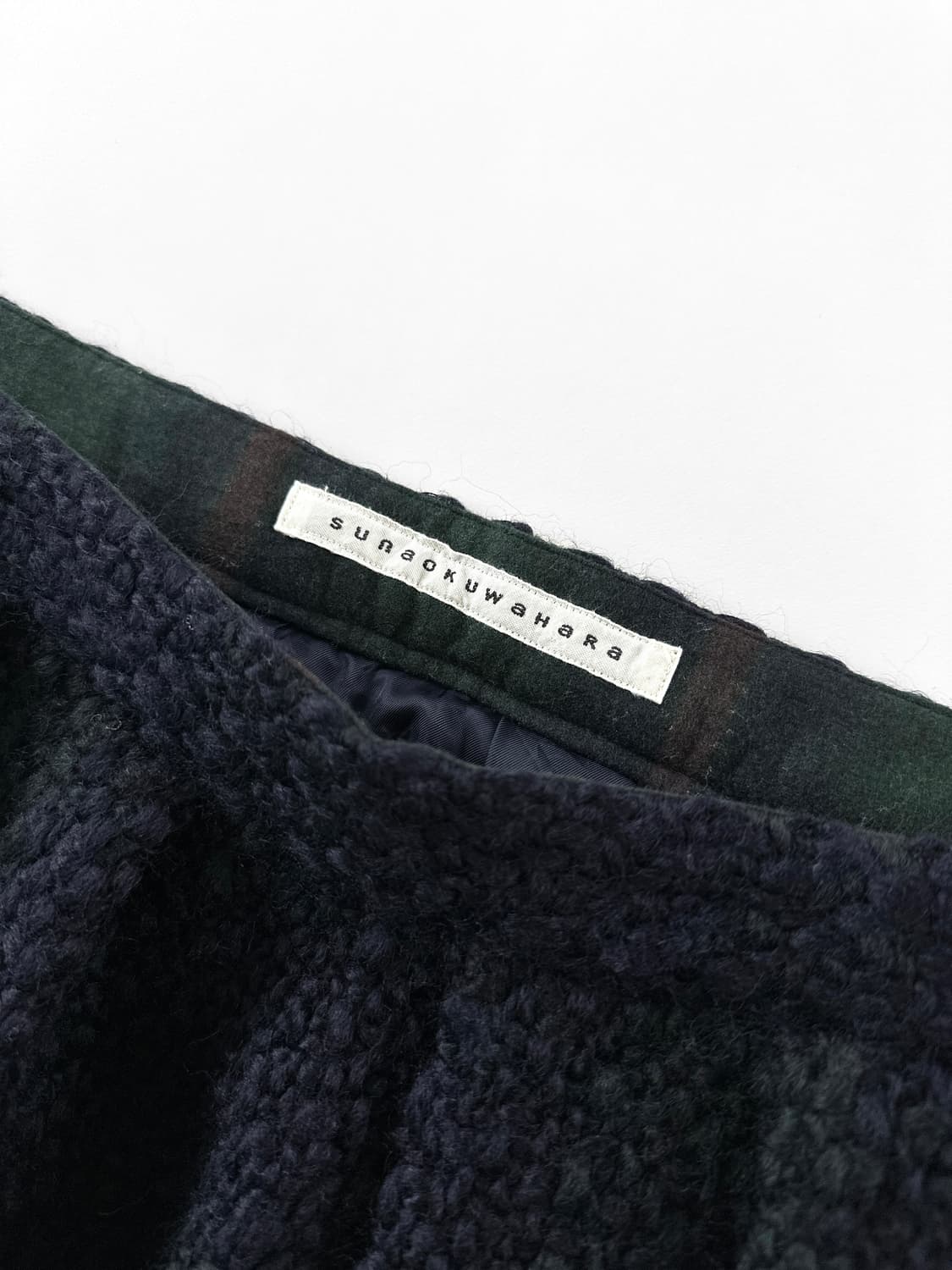 (Rare) 스나오 쿠와하라 텍스처드 울 스커트 상품이미지5