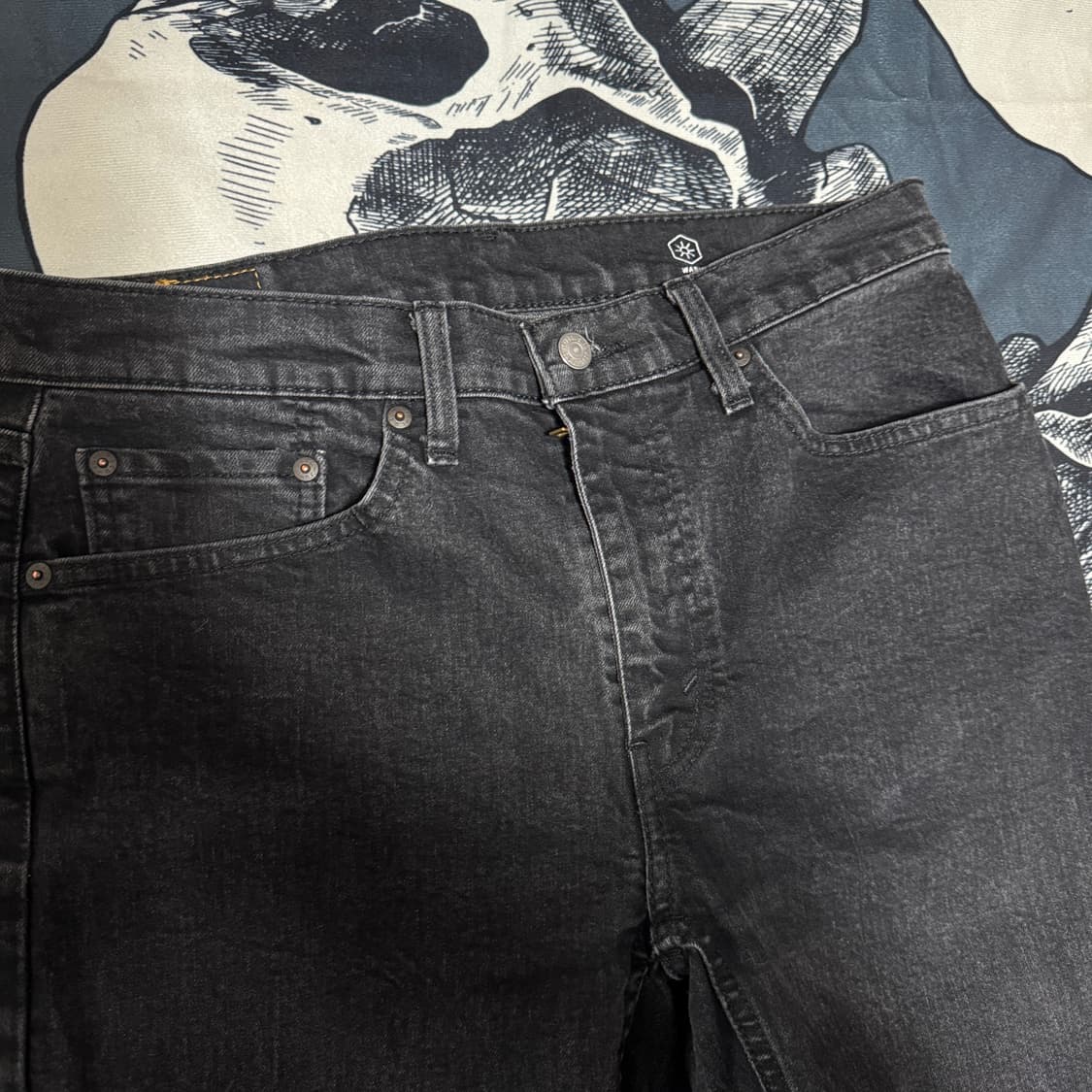 리바이스 502 흑청바지 32x32 상품이미지3