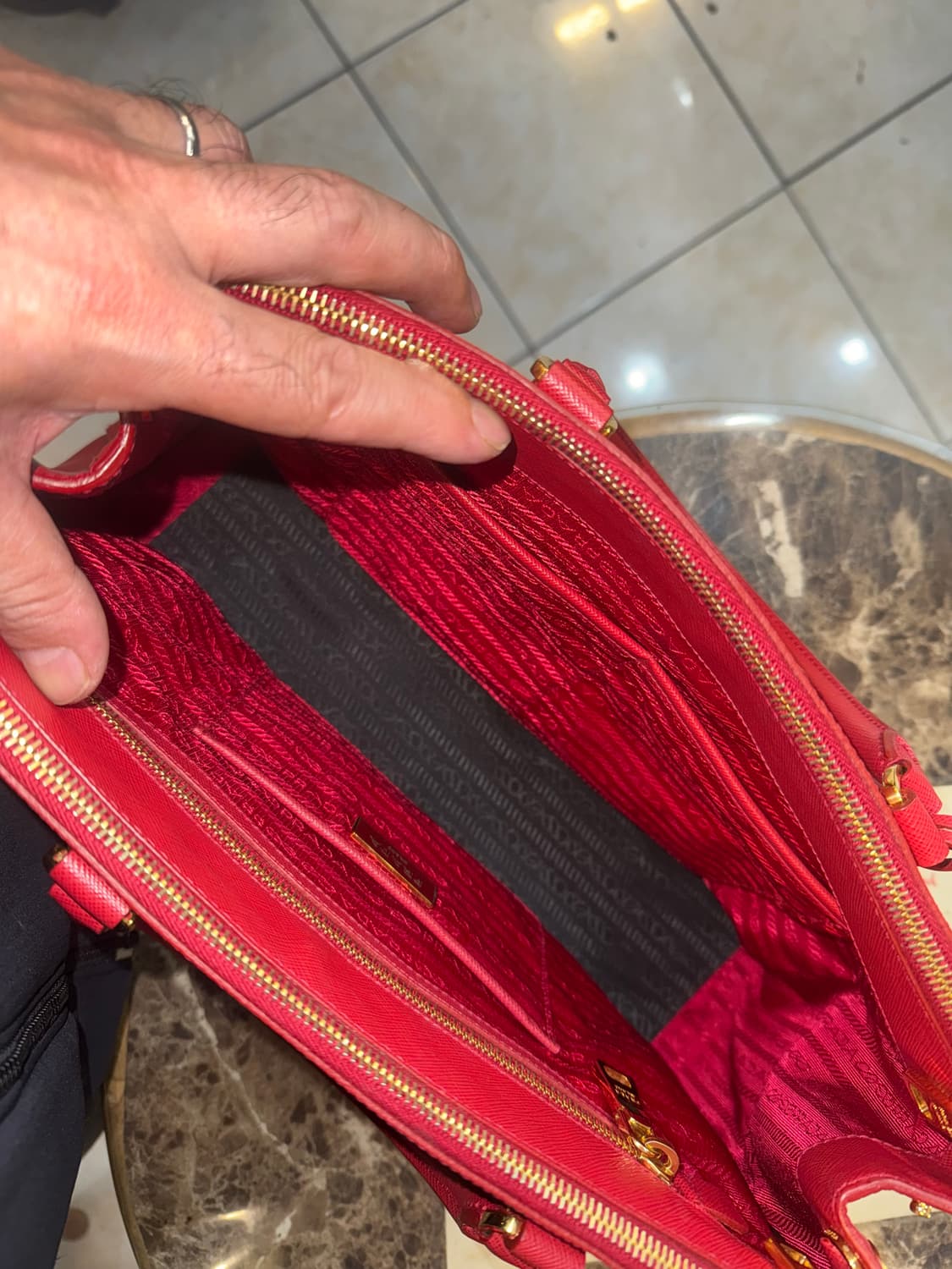 정품 프라다 사피아노 럭스백 팝니다 상품이미지6