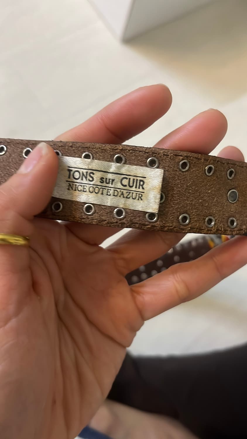 웨스턴 빈티지 스터드 아일렛 벨트 (프랑스) 상품이미지5