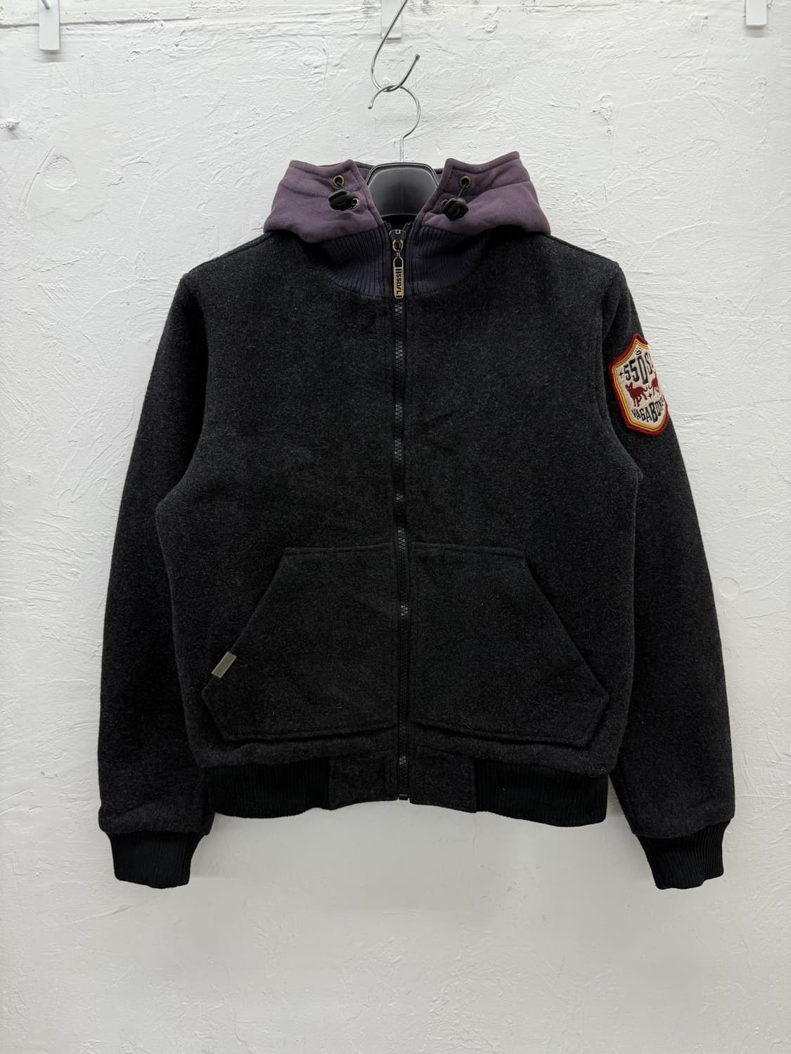 55dsl 패치 울 점퍼 상품이미지1