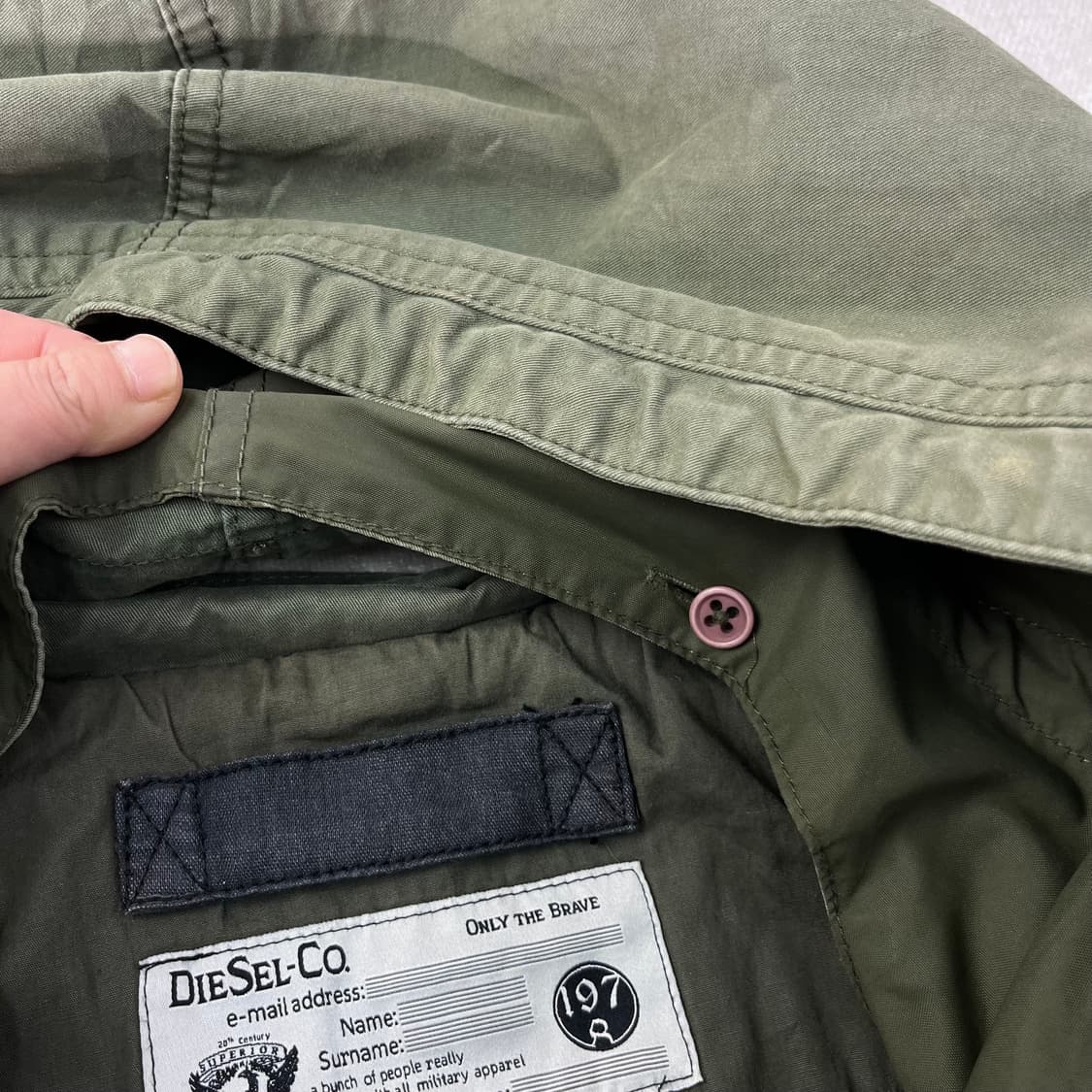 100 디젤 빈티지 필드 후드 야상 자켓 상품이미지5