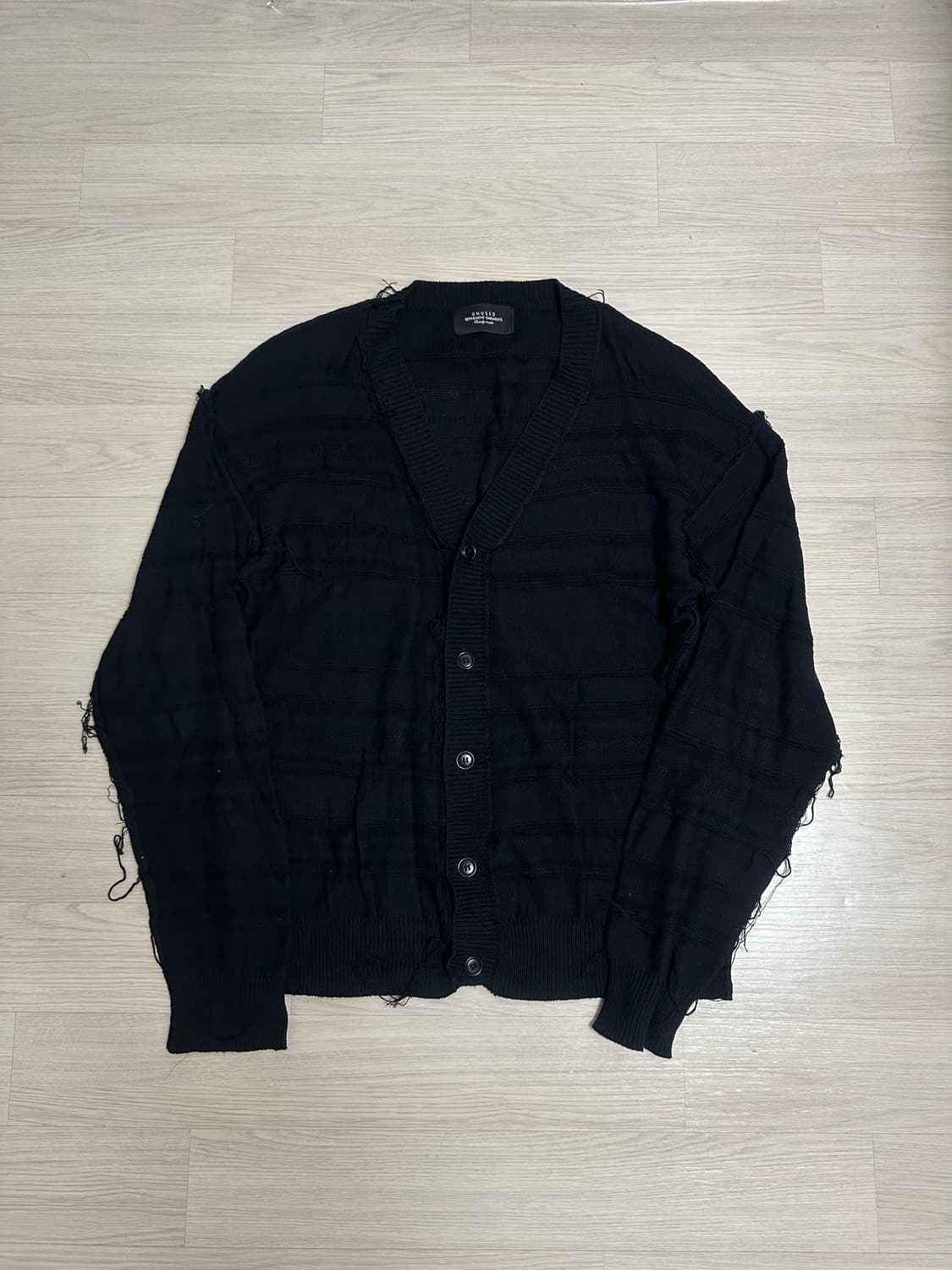 UNUSED 언유즈드 데미지 스트라이프 가디건 상품이미지3