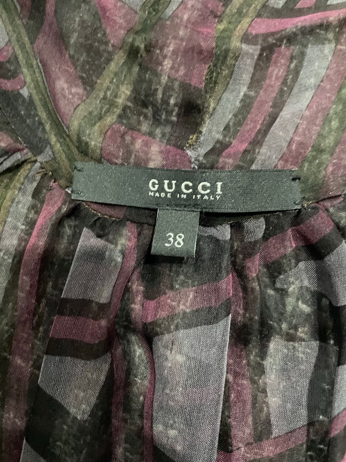 구찌 여성 실크 블라우스 38사이즈 정품 상품이미지3