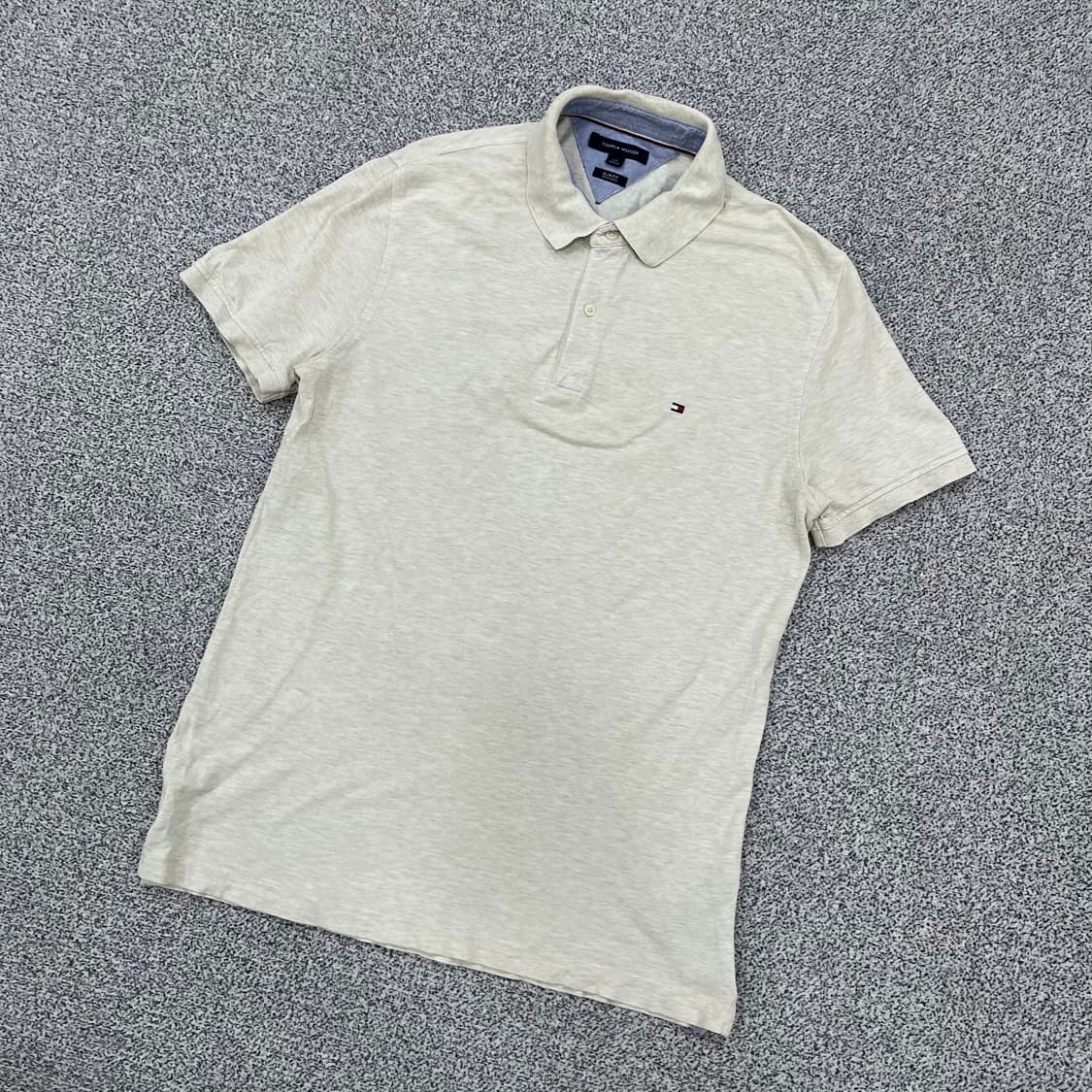 L 타미힐피거 슬림핏 반팔 카라티 0403M 상품이미지1