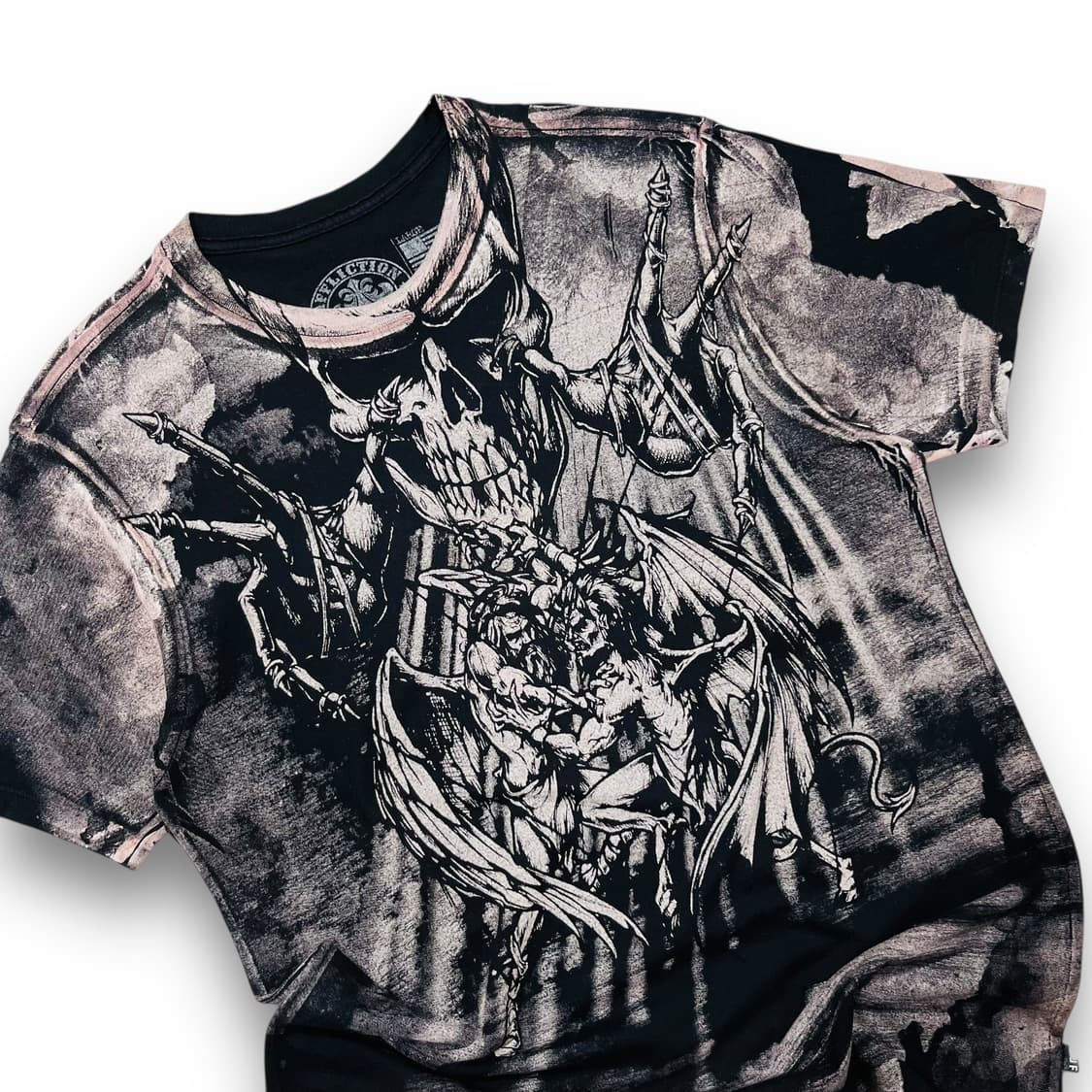 Affliction Puppet Master Skull T-shirt 상품이미지2
