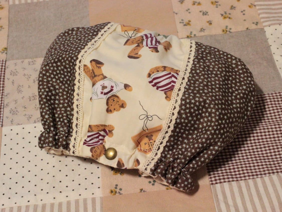 핸드메이드 곰무늬 밴딩 파우치 상품이미지4