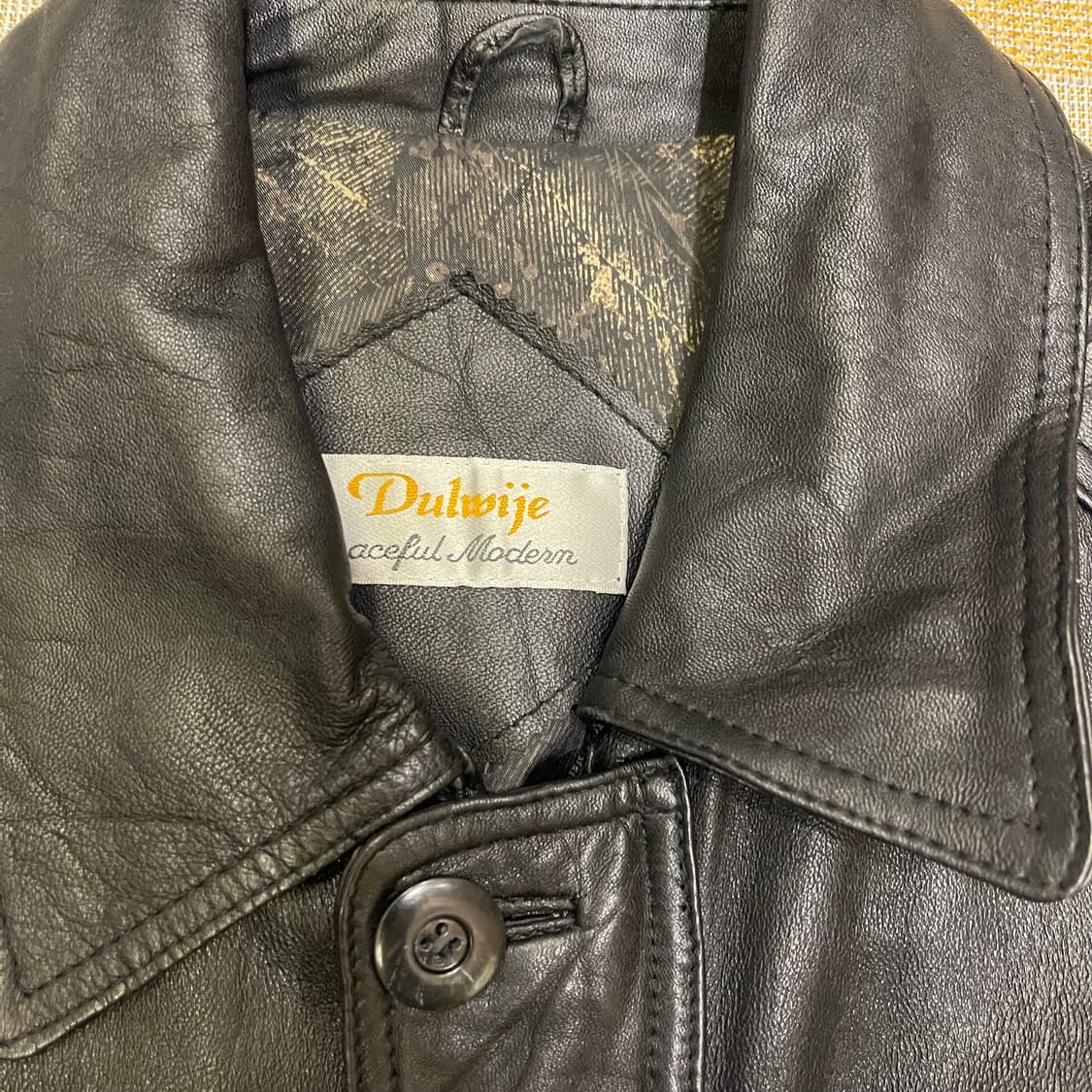 90's 레더 카코트 상품이미지2