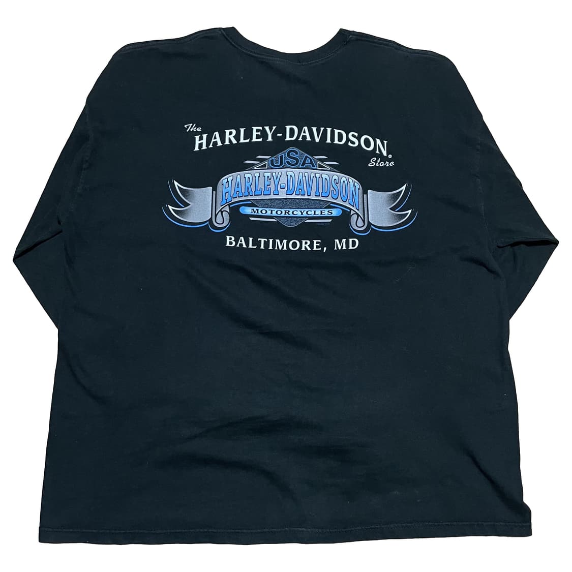 [2XL] 할리데이비슨 2004 블루 플레임 롱슬리브 상품이미지2