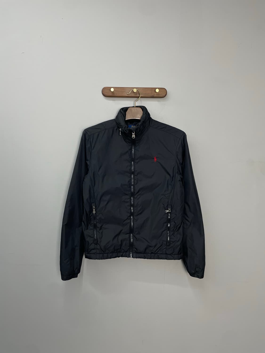 폴로 랄프로렌 블랙 나일론 바람막이 자켓 H1105 상품이미지2