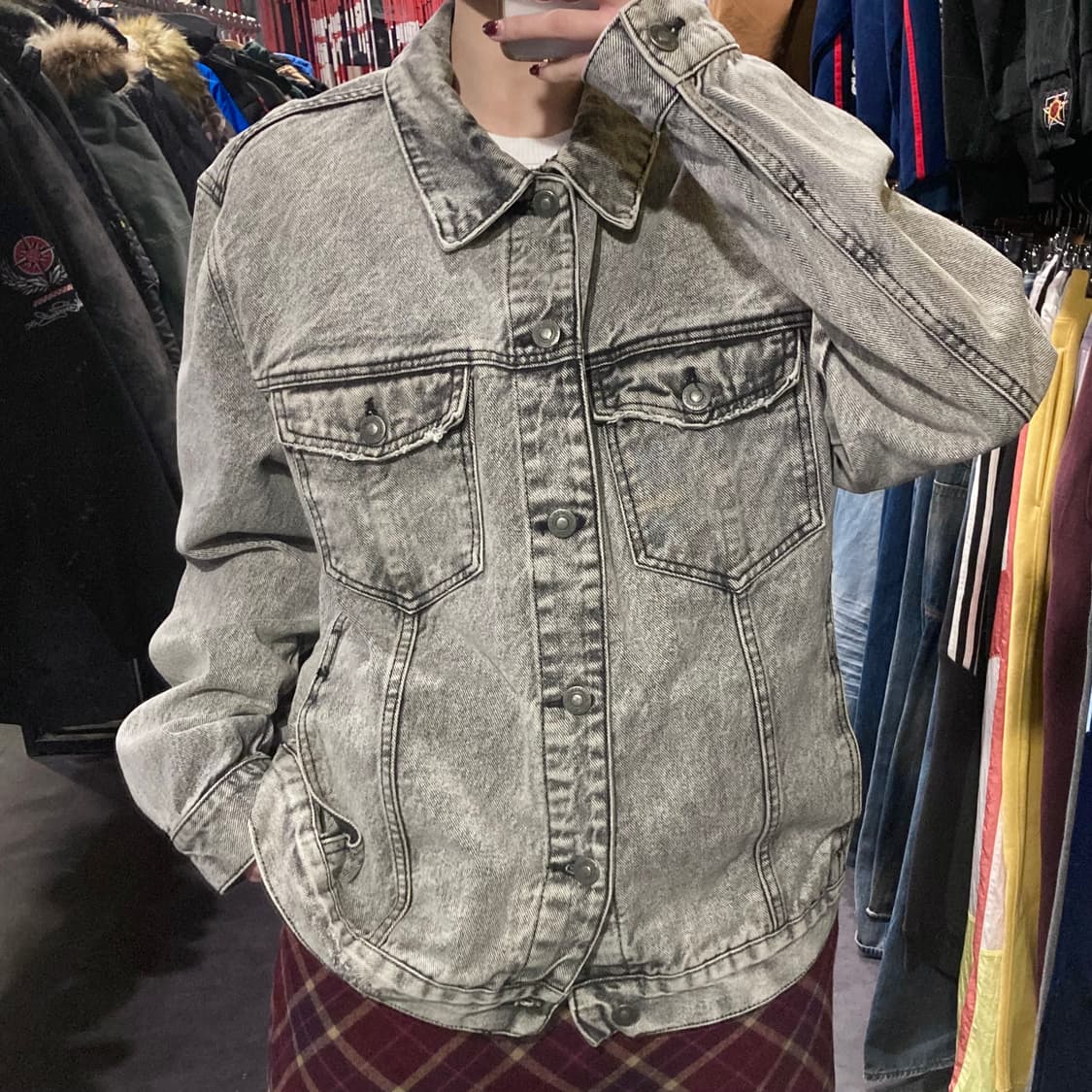 [IM]vtg 그레이 데님 자켓 상품이미지2