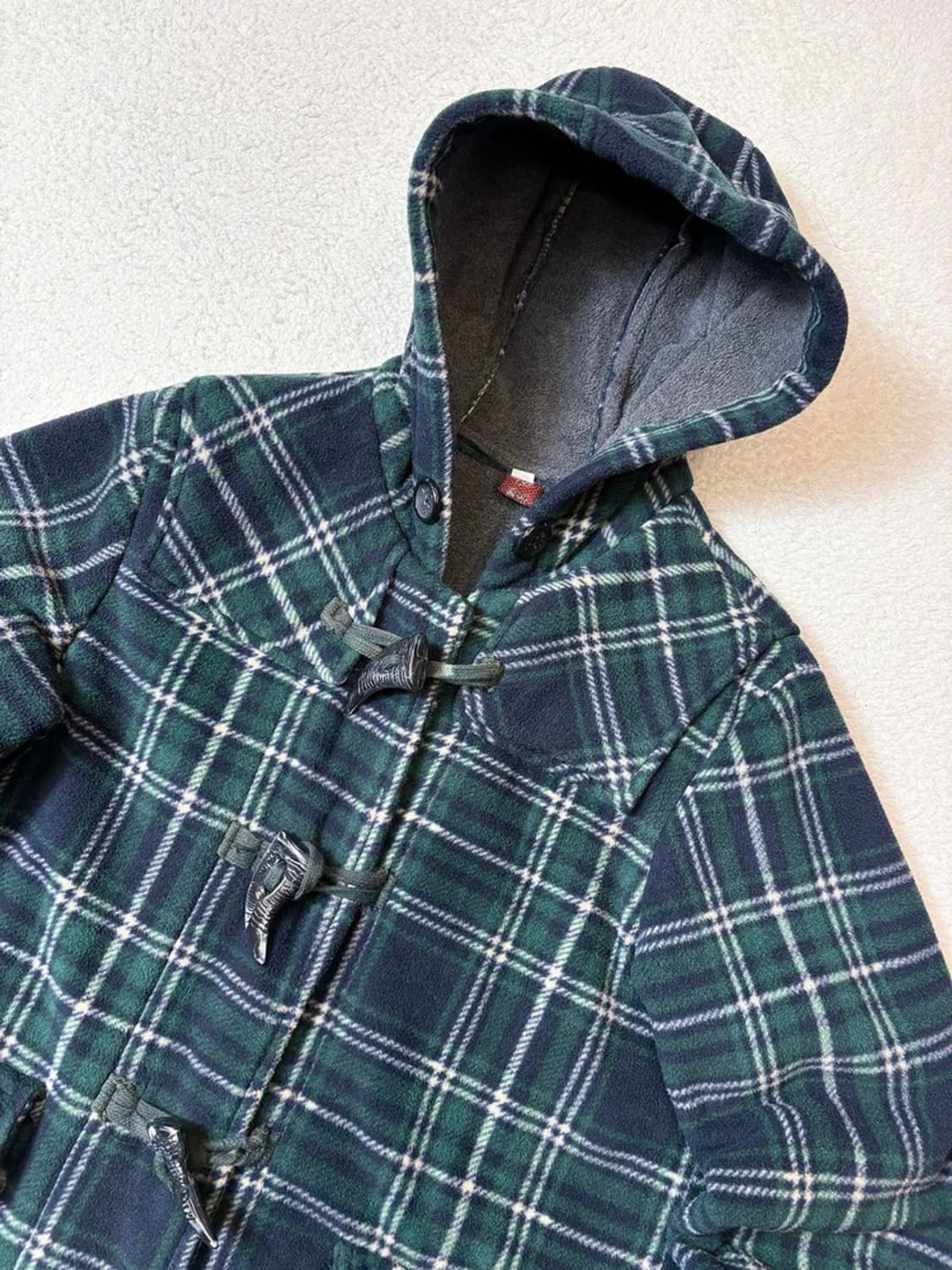 Selectede 00's 타탄 체크 클래식 후디 더플 코트 PN6746 상품이미지2