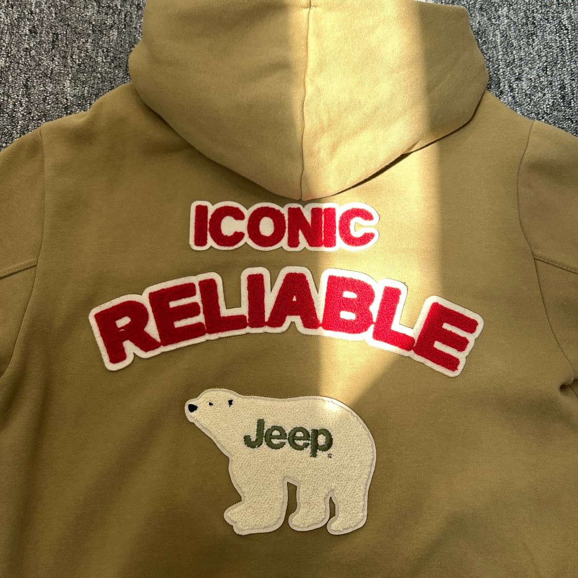 Jeep 아메카지 카키 폴라베어 기모 후드집업 상품이미지6