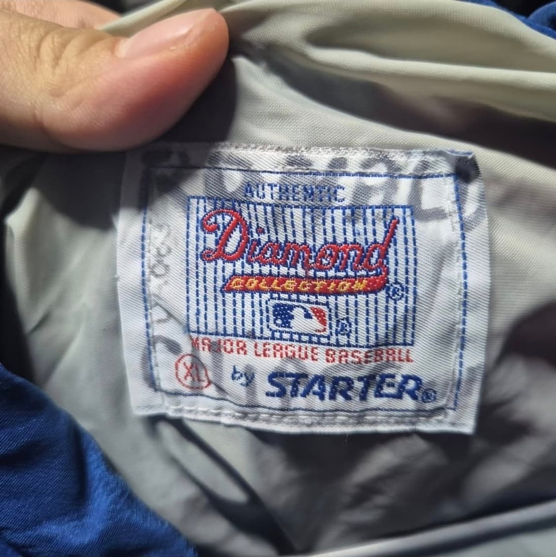 90's 스타터 몬트리올 엑스포스 빈티지 새틴 바시티 자켓 XL 상품이미지3