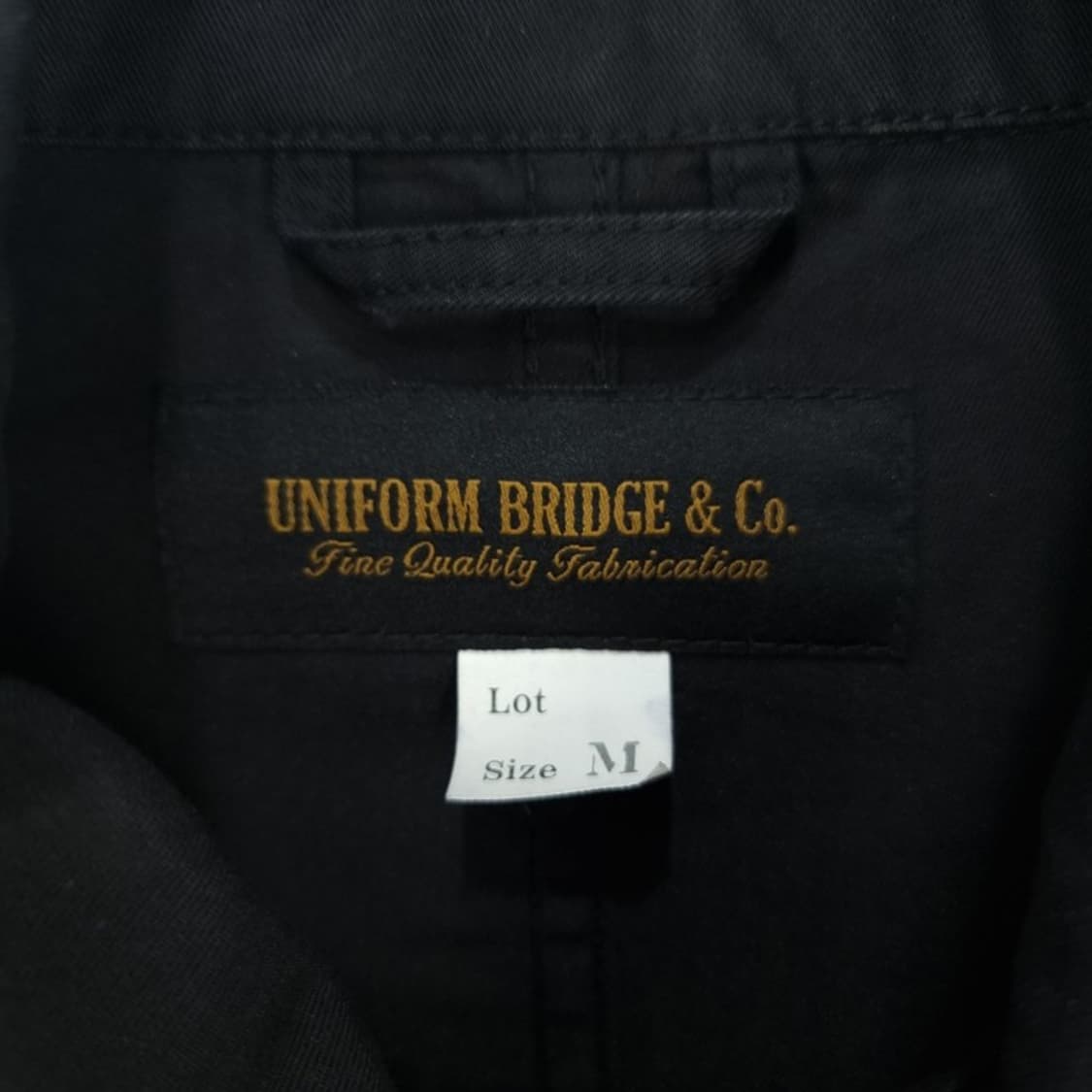 [유니폼브릿지] 루즈핏 코튼 자켓 블랙 M19378 상품이미지6