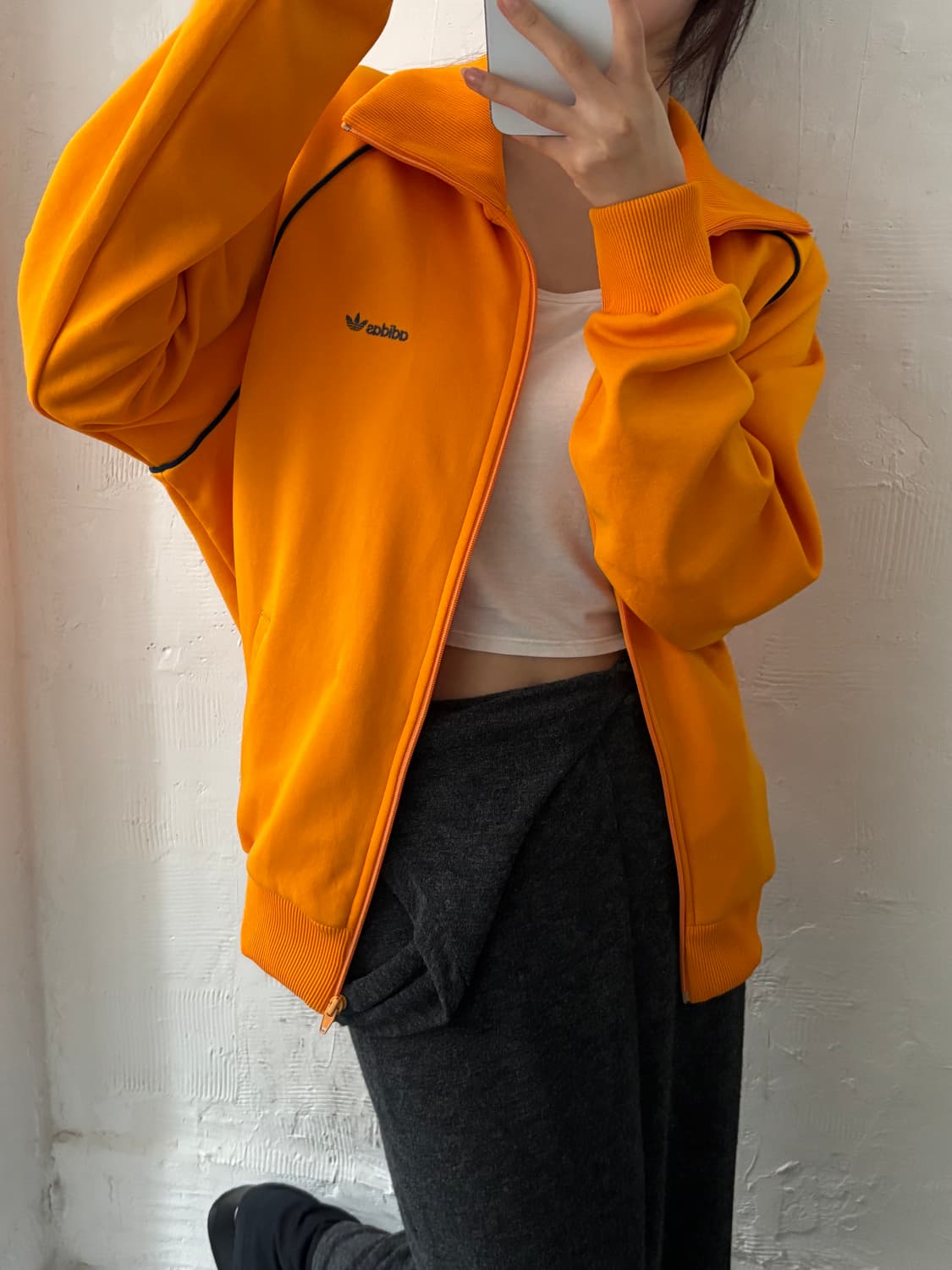 Adidas 아디다스 오렌지 옐로우 컬러 서독제 트랙탑 상품이미지1